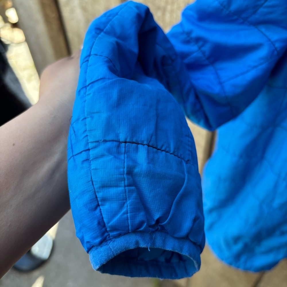 Patagonia Kids Full Zip Blue Quilted Nano Puff Jacket Size Large 12 - Picture 4 of 14